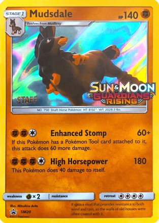 Mudsdale - SM20 (Prerelease) [Staff] (SM20) Holofoil [SM Promos] - Promo