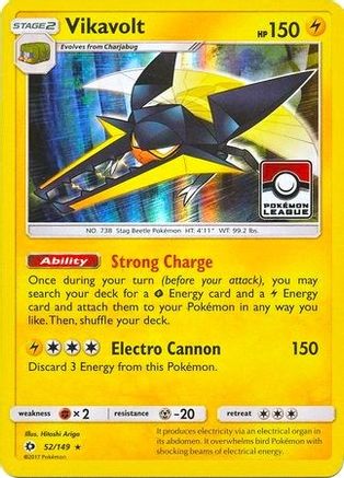 Vikavolt (Pokemon League) (52/149) Holofoil [League & Championship Cards] - Promo