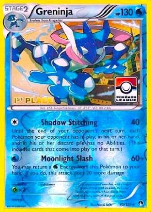 Greninja (Pokemon League) [1st Place] (40/122) Reverse Holofoil [League & Championship Cards] - Promo