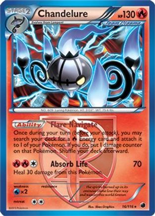 Chandelure (BW Plasma Freeze) (016/116) [Deck Exclusives] - Rare