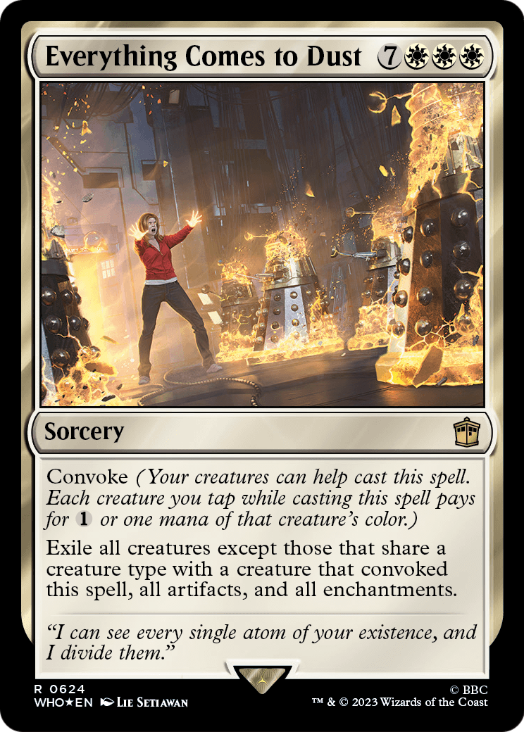 Everything Comes to Dust (Surge Foil) (WHO-624) - Doctor Who Foil