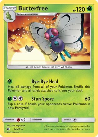 Butterfree (003/147) [Burning Shadows] - Rare