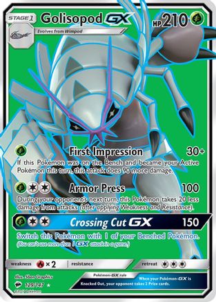 Golisopod GX (Full Art) (129/147) Holofoil [Burning Shadows] - Ultra Rare