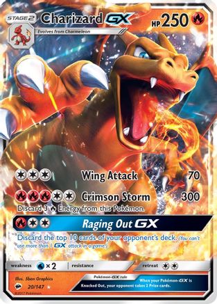 Charizard GX (020/147) Holofoil [Burning Shadows] - Ultra Rare