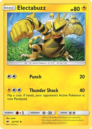 Electabuzz (42/147) [Burning Shadows] - Uncommon
