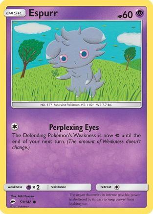 Espurr (059/147) Reverse Holofoil [Burning Shadows] - Common
