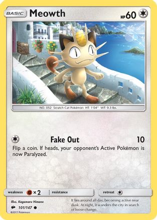 Meowth (101/147) [Burning Shadows] - Common
