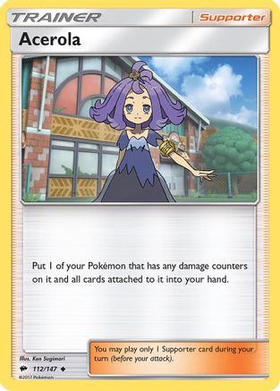 Acerola (112/147) Reverse Holofoil [Burning Shadows] - Uncommon