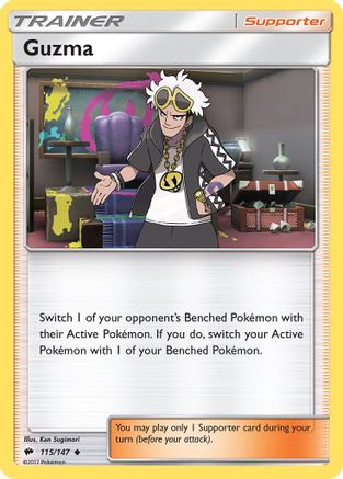 Guzma (115/147) Reverse Holofoil [Burning Shadows] - Uncommon