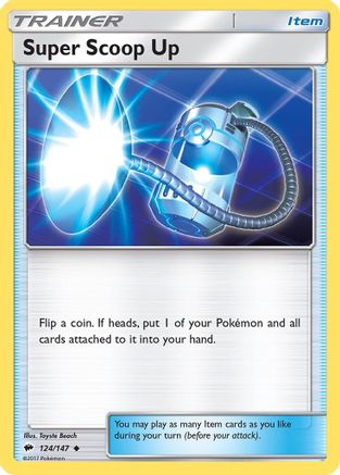 Super Scoop Up (124/147) Reverse Holofoil [Burning Shadows] - Uncommon