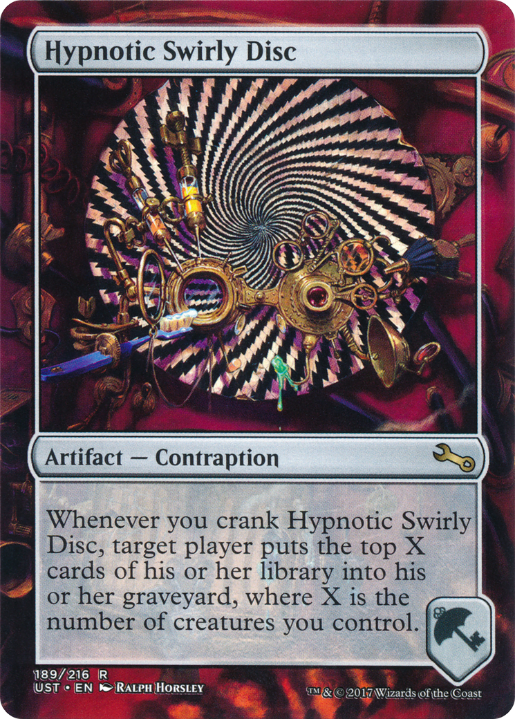 Hypnotic Swirly Disc (UST-189) - Unstable (Borderless)