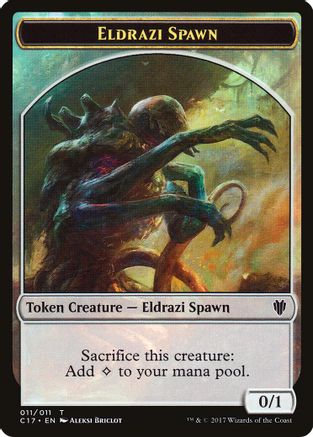 Eldrazi Spawn // Vampire Double-Sided Token (C17-11 // 4) - Commander 2017