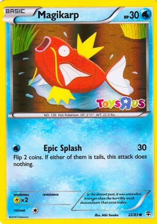Magikarp (Toys R Us Promo) (022/83) Holofoil [Miscellaneous Cards & Products] - Promo