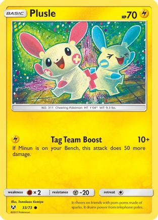 Plusle (033/73) [Shining Legends] - Common
