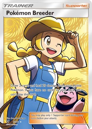 Pokemon Breeder (Full Art) (073/73) Holofoil [Shining Legends] - Ultra Rare