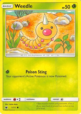 Weedle (001/111) [Crimson Invasion] - Common