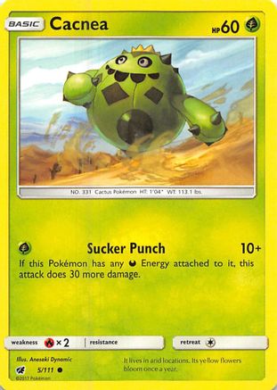 Cacnea (005/111) Reverse Holofoil [Crimson Invasion] - Common