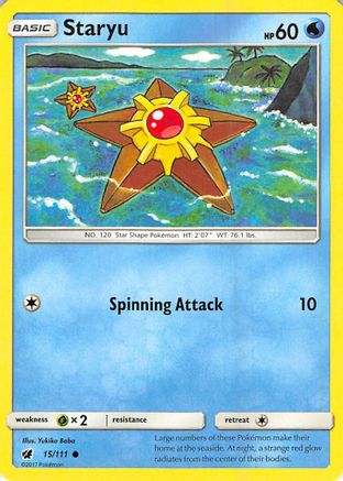 Staryu (015/111) Reverse Holofoil [Crimson Invasion] - Common