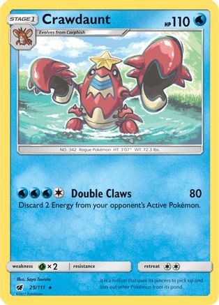 Crawdaunt (25/111) [Crimson Invasion] - Rare