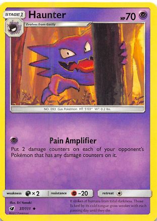 Haunter (037/111) Reverse Holofoil [Crimson Invasion] - Uncommon