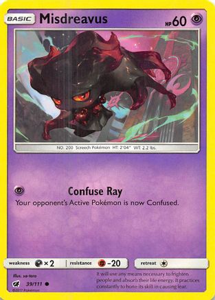 Misdreavus (039/111) Reverse Holofoil [Crimson Invasion] - Common