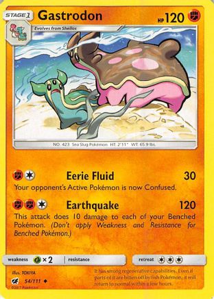 Gastrodon (054/111) Reverse Holofoil [Crimson Invasion] - Uncommon