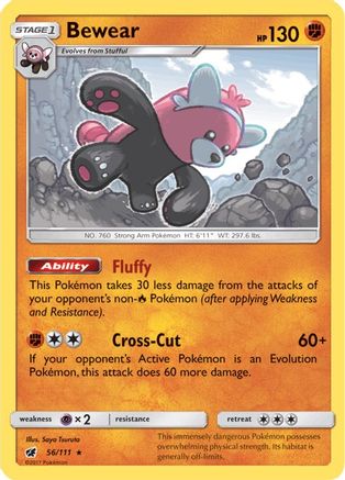Bewear (056/111) Reverse Holofoil [Crimson Invasion] - Holo Rare