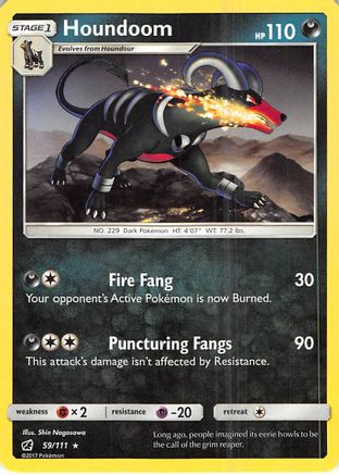 Houndoom (059/111) Reverse Holofoil [Crimson Invasion] - Rare