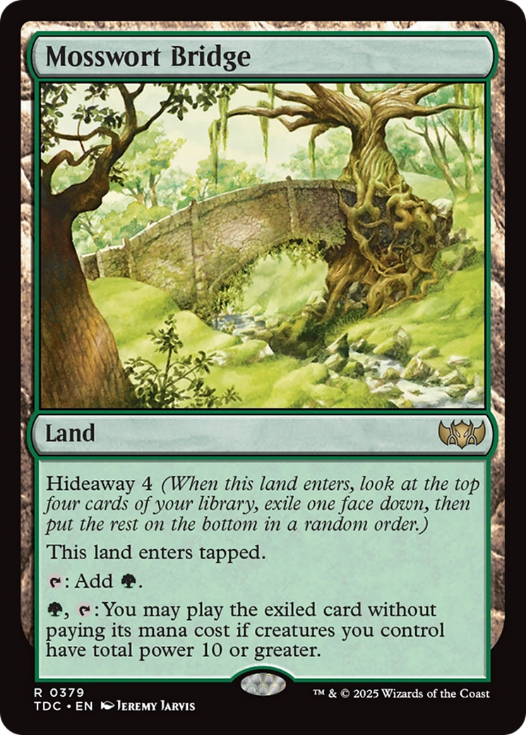Mosswort Bridge (TDC-379) - Commander: Tarkir: Dragonstorm
