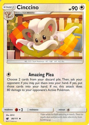 Cinccino (086/111) [Crimson Invasion] - Uncommon