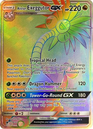 Alolan Exeggutor GX (Secret) (118/111) Holofoil [Crimson Invasion] - Secret Rare