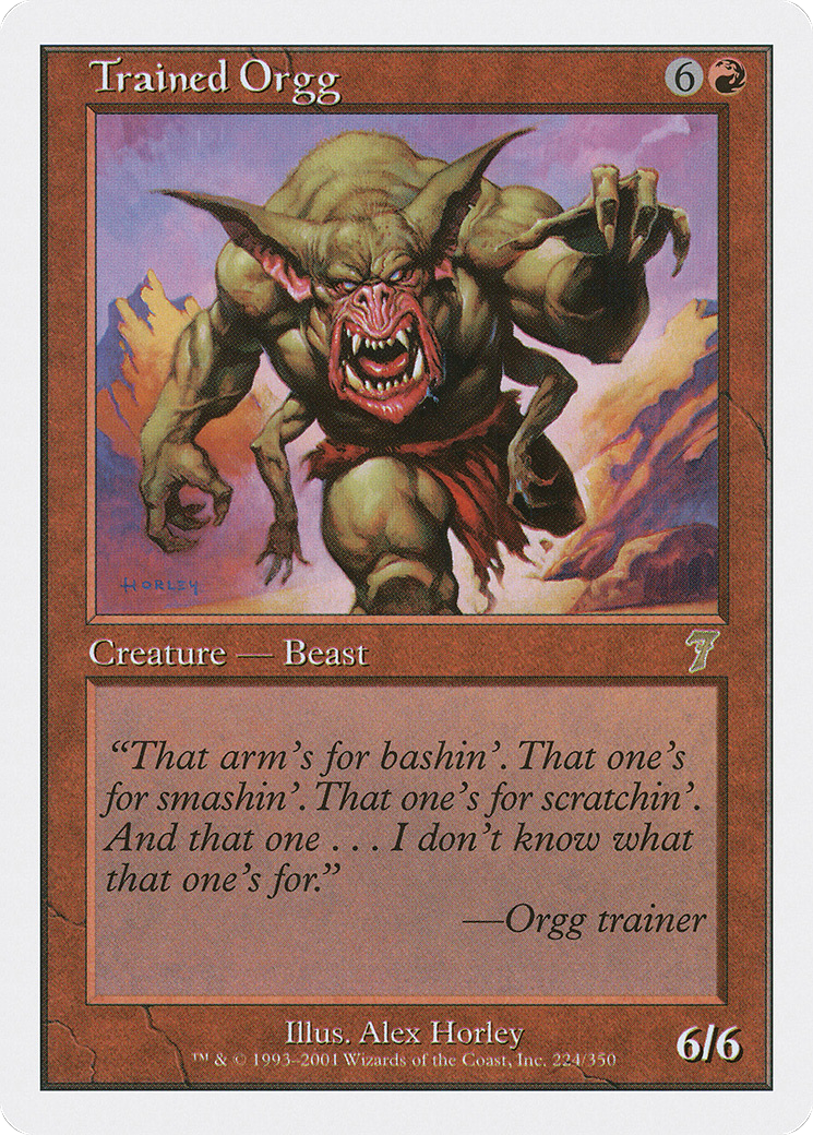 Trained Orgg (7ED-224) - 7th Edition