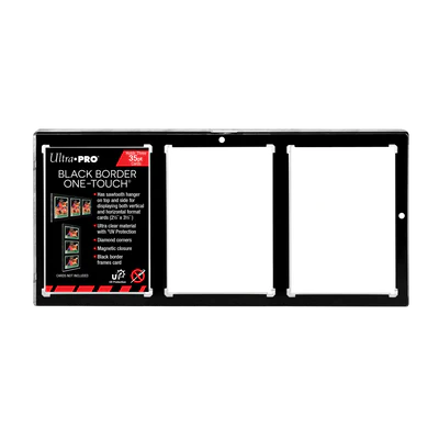 Ultra Pro 3-Card Black Border One-Touch Holder (35pt)