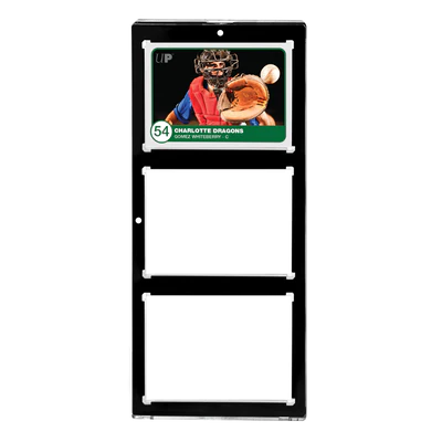 Ultra Pro 3-Card Black Border One-Touch Holder (35pt)