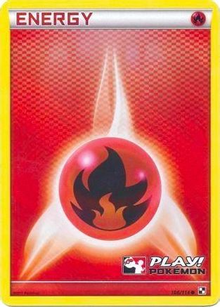 Fire Energy (Play! Pokemon) (106/114) Holofoil [League & Championship Cards] - Promo