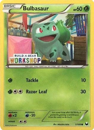 Bulbasaur (Build-A-Bear Workshop Exclusive) (001/108) [Miscellaneous Cards & Products] - Promo