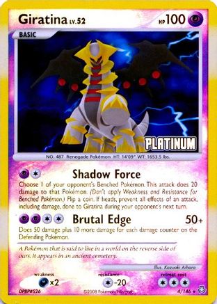 Giratina [Platinum] (004/146) Reverse Holofoil [Burger King Promos] - Promo
