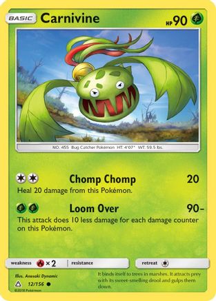 Carnivine (012/156) Reverse Holofoil [Ultra Prism] - Common