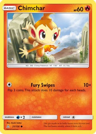 Chimchar (021/156) Reverse Holofoil [Ultra Prism] - Common