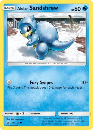Alolan Sandshrew (028/156) [Ultra Prism] - Common
