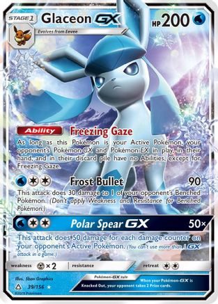 Glaceon GX (039/156) Holofoil [Ultra Prism] - Ultra Rare