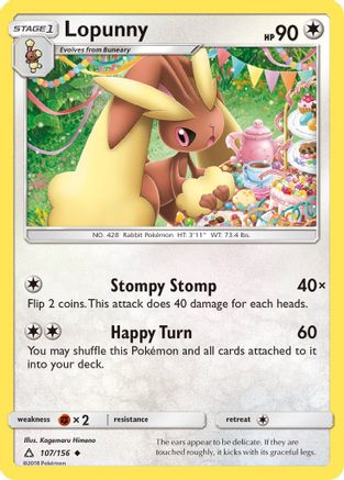 Lopunny (107/156) [Ultra Prism] - Uncommon