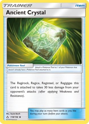 Ancient Crystal (118/156) Reverse Holofoil [Ultra Prism] - Uncommon