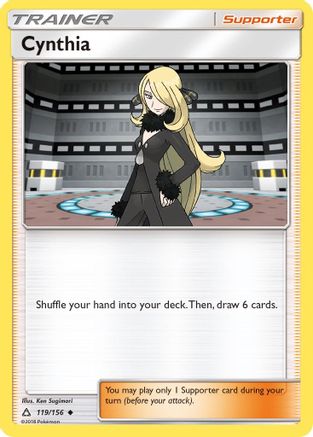Cynthia (119/156) Reverse Holofoil [Ultra Prism] - Uncommon