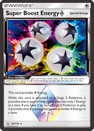 Super Boost Energy Prism Star (136/156) Holofoil [Ultra Prism] - Prism Rare