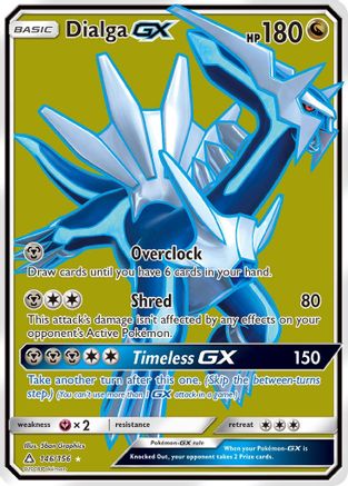 Dialga GX (Full Art) (146/156) Holofoil [Ultra Prism] - Ultra Rare