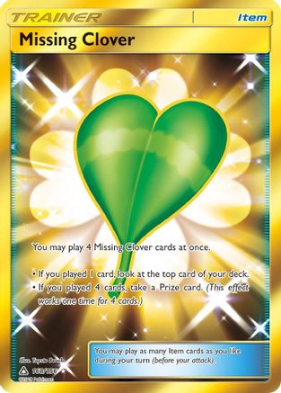 Missing Clover (Secret Rare) (168/156) Holofoil [Ultra Prism] - Secret Rare
