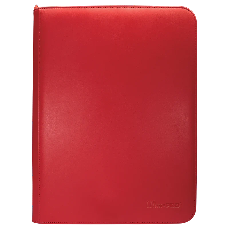 Ultra Pro Vivid 9-Pocket Zippered PRO-Binder- Red