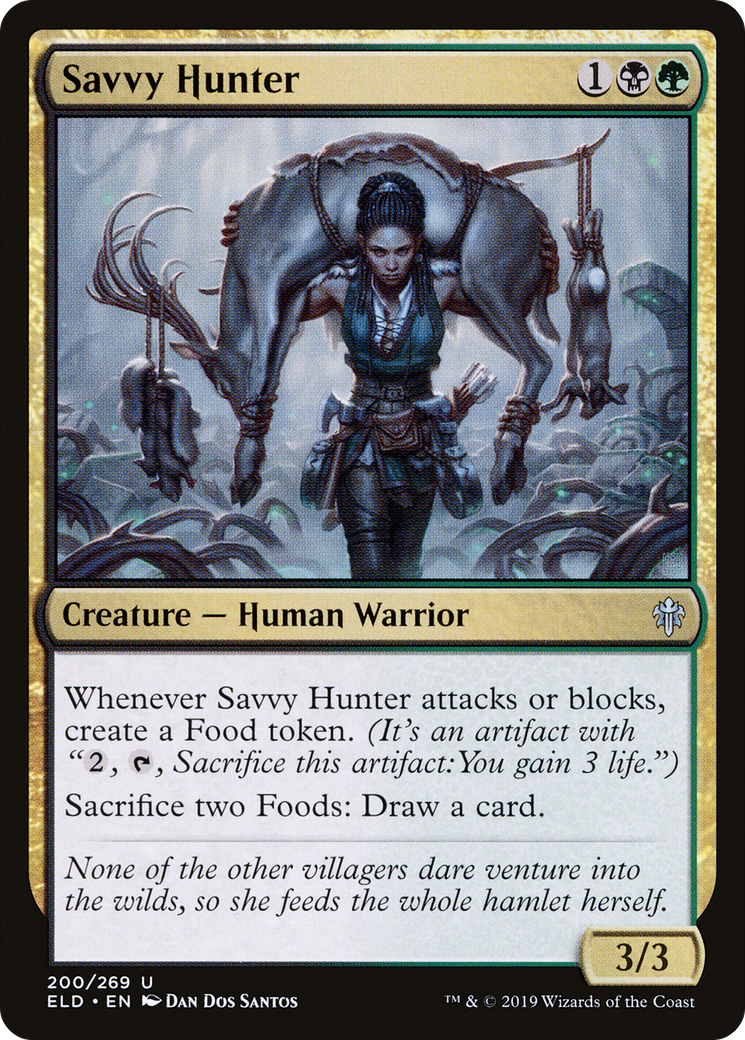 Savvy Hunter (ELD-200) - Throne of Eldraine Foil