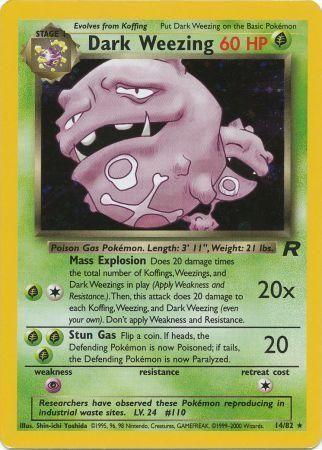Dark Weezing (014/82) Unlimited Holofoil [Team Rocket] - Holo Rare